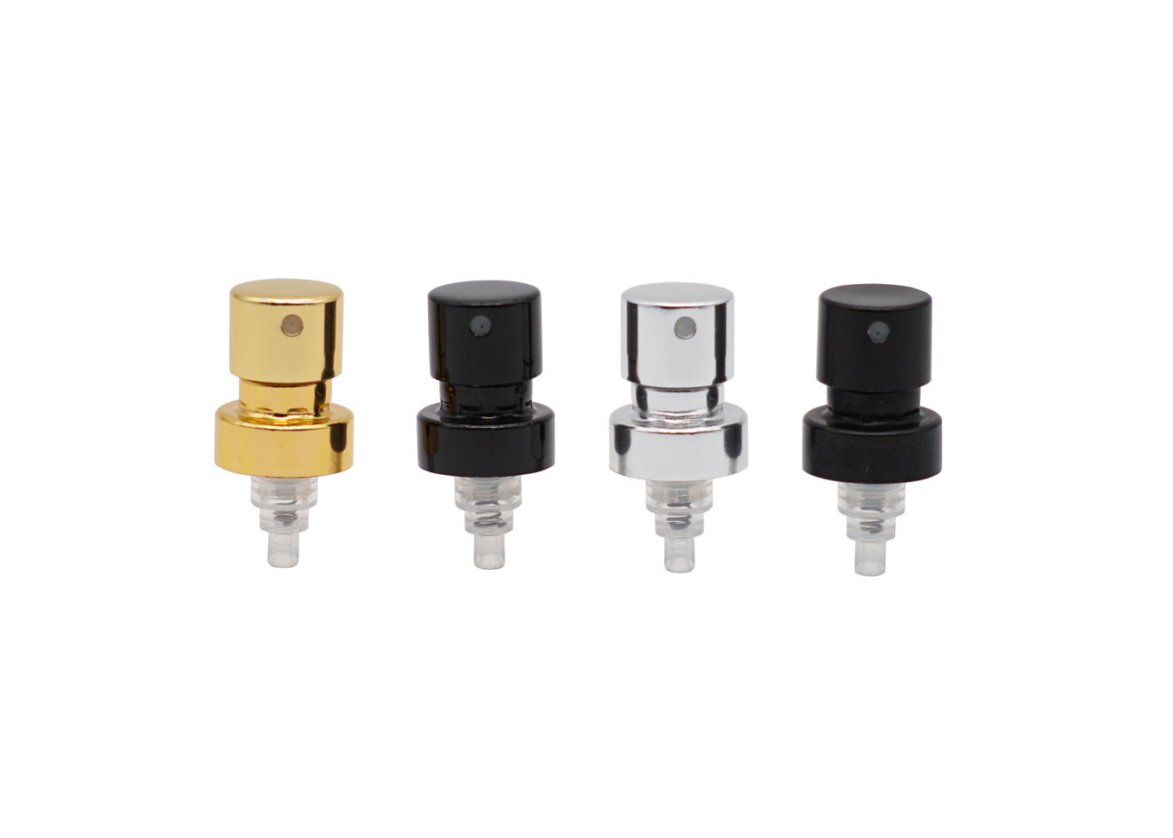 Glass Bottle Pump Sprayer 15/410 Mist Sprayer Gold Crimp Spray Pump With Collar