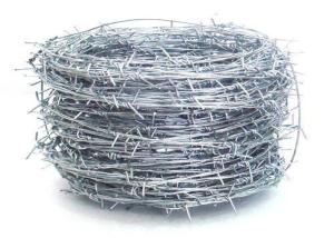 Quality Silver Electric Galvanized Security Barbed Wire Low Carbon Steel BWG 12 14 16 wholesale