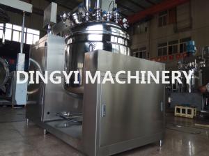 Quality SUS304 Hydraulic Lifting Vacuum Emulsifying Mixer , 500L Lotion Mixer Safety Valve wholesale