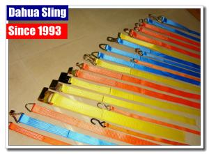 Quality 50mm Orange Ratchet Tie Down Straps With Double J Hooks Truck Ratchet Straps wholesale