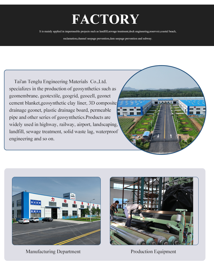 1mm 1.5mm HDPE Geomembrane Liner for Shrimp Pond Aquafarm After-sale Service Included
