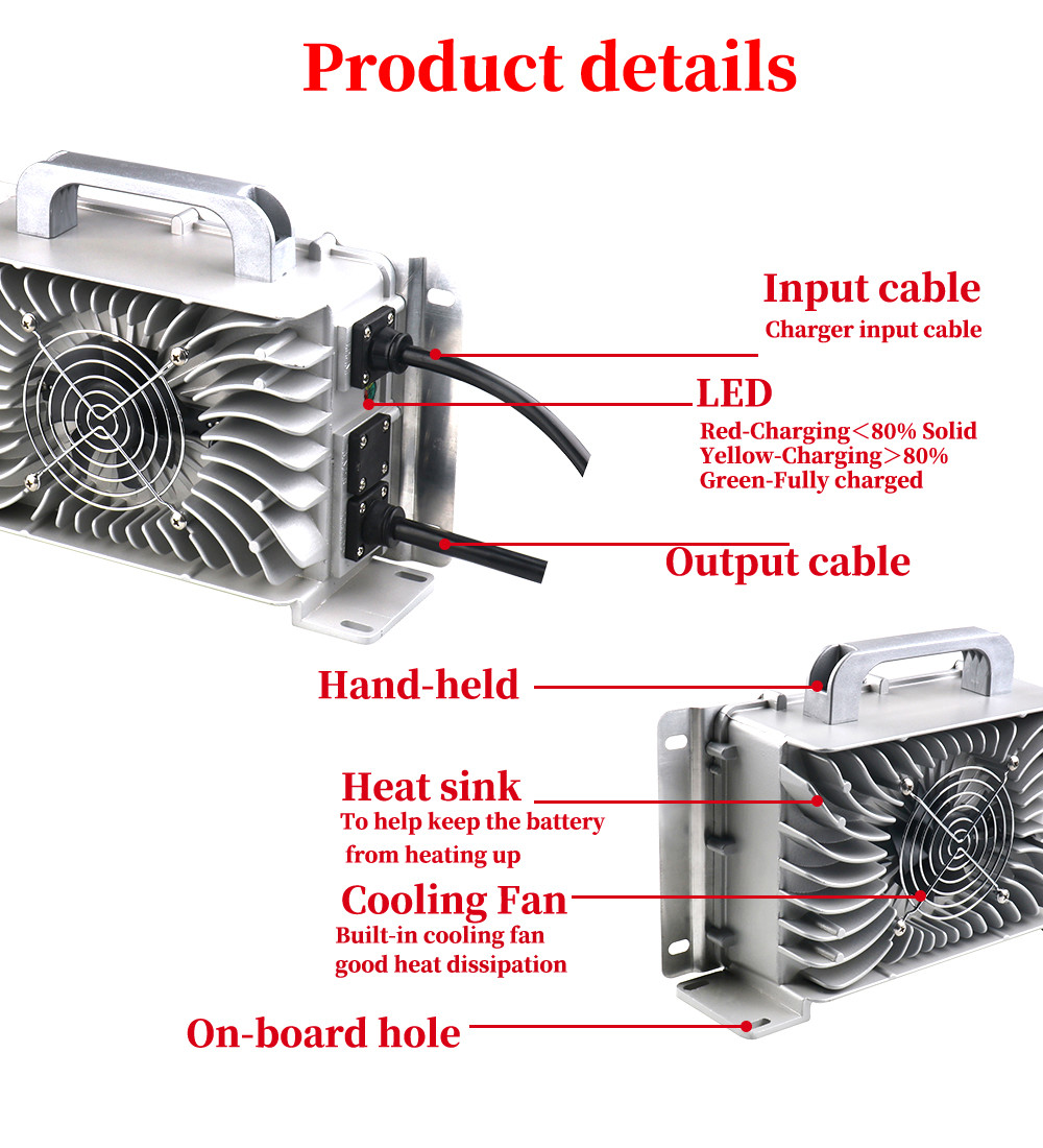 Smart yamaha waterproof golf cart charger 58.4V 18A lifepo4 48V 18A 20A lead acid btttery charger with yamaha plug