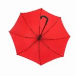 Compact Wind Resistant Umbrella , Red RPET Fabric Lightweight Golf Umbrella