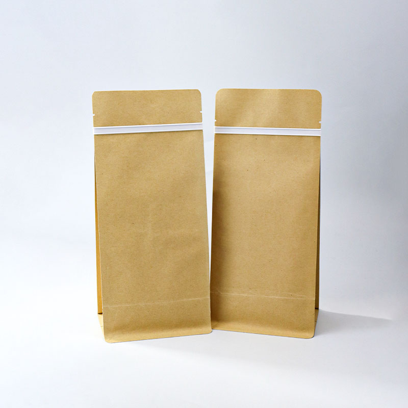 Refoldable Kraft Paper Coffee Tea Packaging