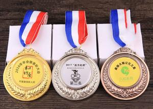 Quality 65mm Diameter Kids Metal Medals , Personalized Metal Sports Souvenirs wholesale
