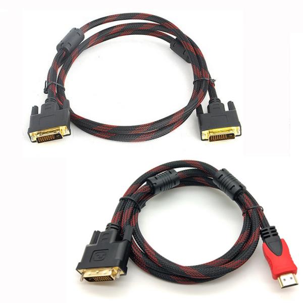 HDMI to DVI 24+1 Cable Support 1080P Full HDMI Male to DVI-D Male High Speed