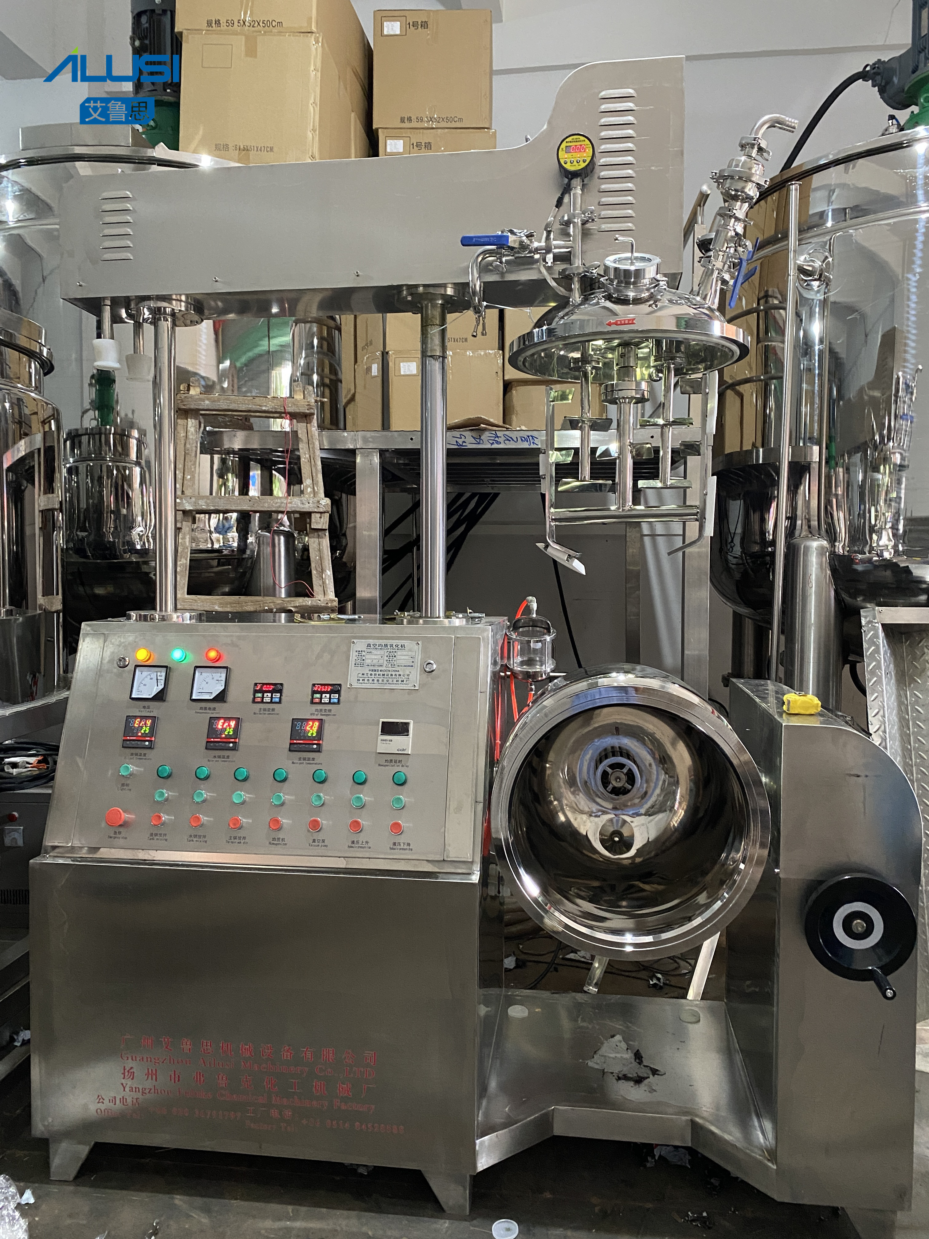 10-20L Vacuum Toothpaset Cream Ointment Emulsifying Mixer Homogenizer Machine