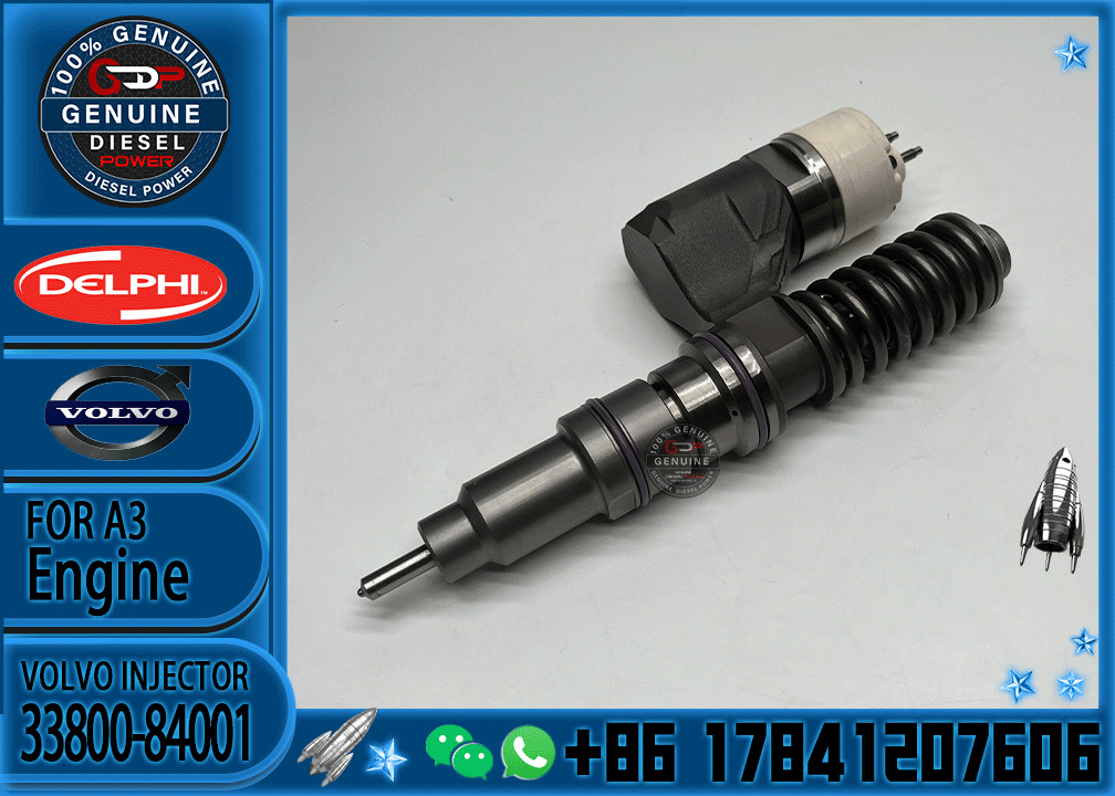 Common Rail Diesel Fuel Injector 33800-84001 3964820 BEBE4B10101 8113092 EX631011 RG33966 R517662 BEBE4B17102