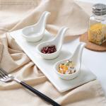 Simple Bone China Caviar Serving Spoon Tableware Accessories