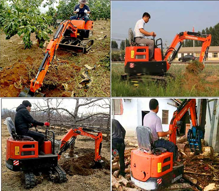 China factory sale 1 ton 1.5 ton 2 ton farm mini digger excavator mini bagger for sale
