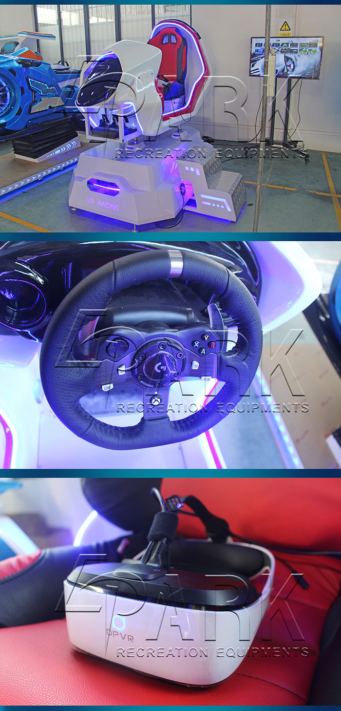 1 Peoson Arcade Game Machine 9D VR Flight Simulator Left And Right Bevel 18°
