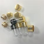 Colorful Plastic Pill Bottles Metal Cap Capsule Container Engraving Craft ABS