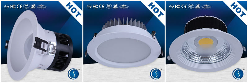 Recessed LED down light prices - cob 30w led down light supply