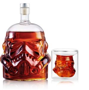 Quality Rubber Stopper Whisky Decanter 750ml Glass Bottle Custom Size wholesale