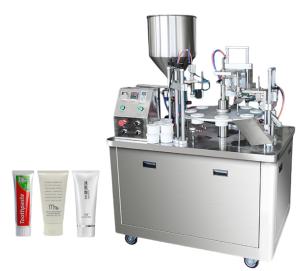 Quality Ultrasonic Lotion Cosmetic Cream Electric Aluminum Plastic Soft Tube Semi Automatic Fill And Seal Machine Factory Price wholesale