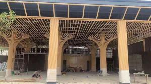 Quality Modern 100mm Aluminum Metal Ceiling Tubular Baffle 0.7mm Thickness wholesale