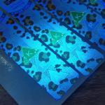 Durable Custom Security Stickers Waterproof Vinyl Rectangle Barcode Glossy
