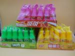 Christmas Straw Fruits Sugar Powder Candy With Powdered Sugar Dispenser