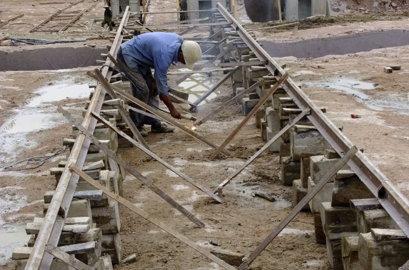 Double Blades Granite Mining Machine