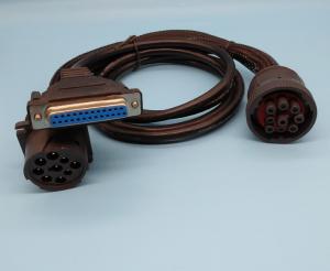 Quality Deutsch 9-Pin J1939 Female to DB25P Female and J1939 Male Splitter Y Cable wholesale