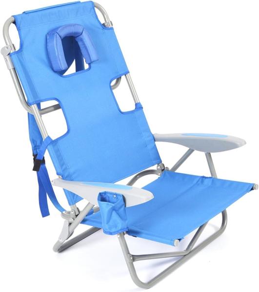 Portable Adjustable Folding Beach Chairs Outdoor Lawn Lounge Reclining Chair