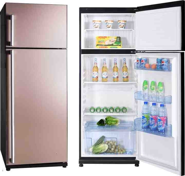 Bcd-468CZ Double Glass Door Top Upright Freezer Refrigerators 468L Big Capacity