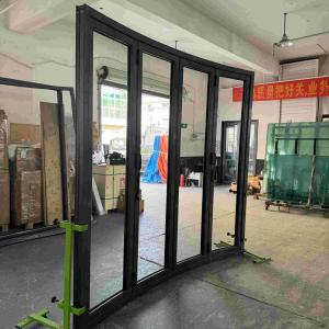Quality curved thermal break aluminum folding door good sealing wholesale