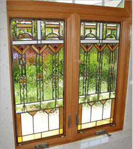 Quality stained Window Glass/decorative glass panel windows wholesale