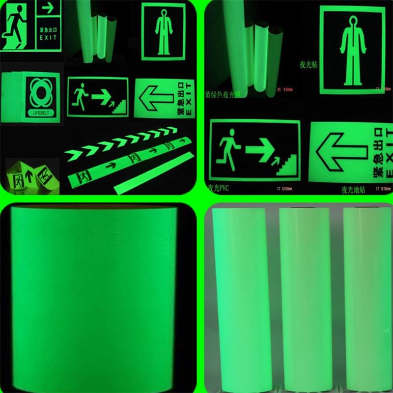 Anti Wear Photoluminescent Vinyl Tape PET Glowing Fluorescent Vinyl Tape