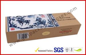 Quality Blue and White Craft Paper Printing Cigarette Packaging Boxes Homemade High End wholesale