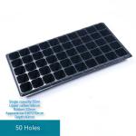 50 Cells Nursery Seedling Tray Black Hydroponics Seed Sprouting Tray