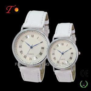 Quality Classical Stylish Leather Strap Quartz Wrist Watches for Lovers/Couple wholesale