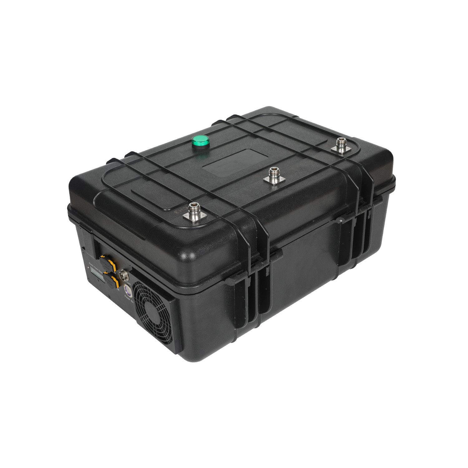 3 antennas 150W powerful briefcase design signal jammer blocks 2400-2500MHz,850-950MHz, 5725-5850MHz etc,. customizable signals, with a coverage range