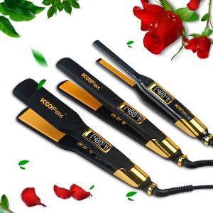Quality Tourmaline Ceramic Flat Iron Hair Straightener Multifunctional Fast Warmup wholesale