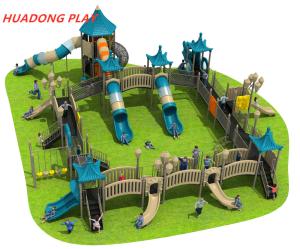 Quality Fable Series Kids Outdoor Playset Equipment , Commercial Playground Slides wholesale
