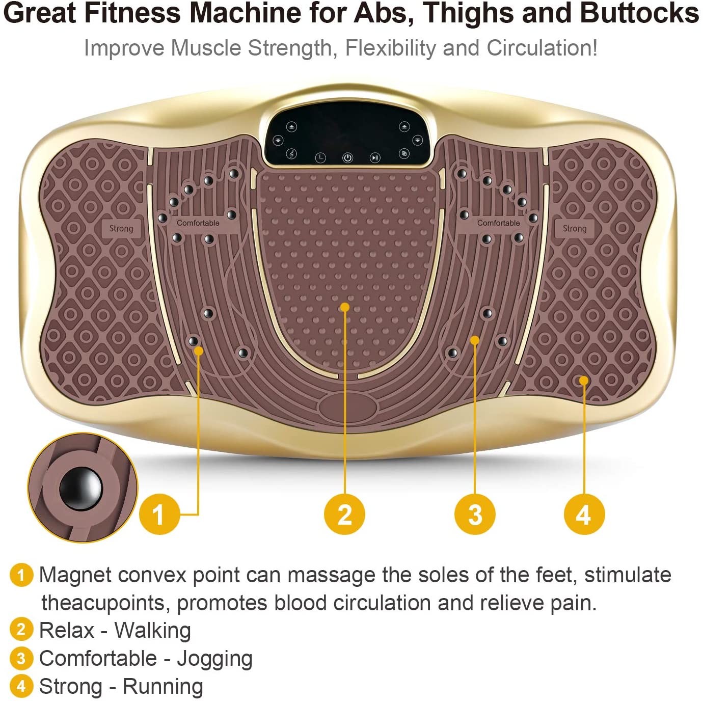 200W Remote Control Fat Burning Vibrating Machine For Weight Loss