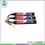 Rechargeable RC Airsoft LiPo Battery Packs 20C 11.1V 1200mAh Long Bar Battery