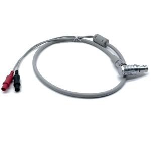 Quality Stainless Right Angle 1B 16 Pin Male Connector Medical Electrode Cable Custom wholesale