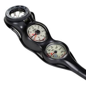 Quality Black Polymer Air Scuba Diving Gauges With Fluorescent Display wholesale