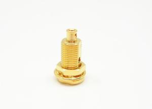 Quality Female Socket Bulkhead MCX RF Connector Panel Mount Coaxial Connectors wholesale