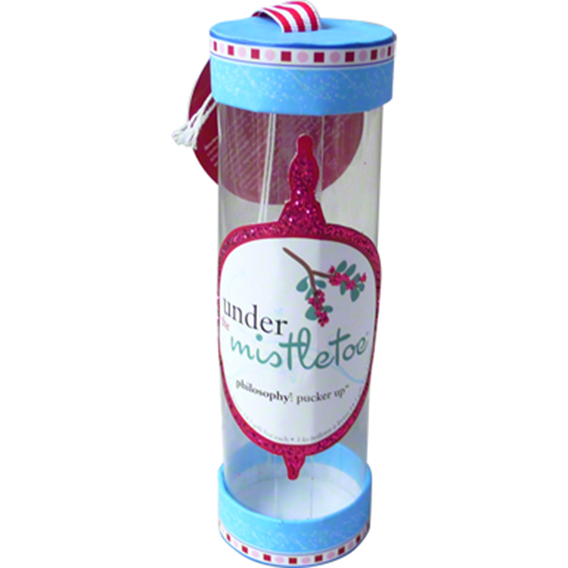 Roll Edged Paper Cans Packaging Custom PET Window With Ribbon