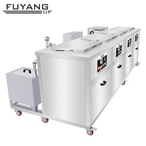 Quality FUYANG 40KHz 61L Engine Auto Parts Ultrasonic Cleaner 4Tank wholesale