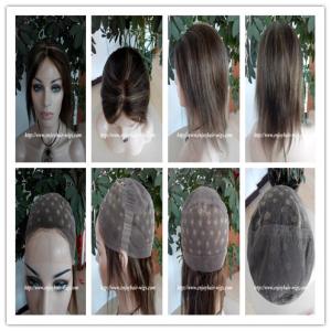 Quality Human hair full lace wig 10&quot;-26&quot;L 4#/27#color Straight indian remy hair,120%-180% density wholesale