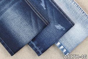 Quality 11.2oz Stretch Denim Fabric Indigo Blue Sanforizing Jeans With OA Yarn wholesale