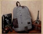 Outdoor canvas backpack unisex travel backpack bag with laptop compartment for