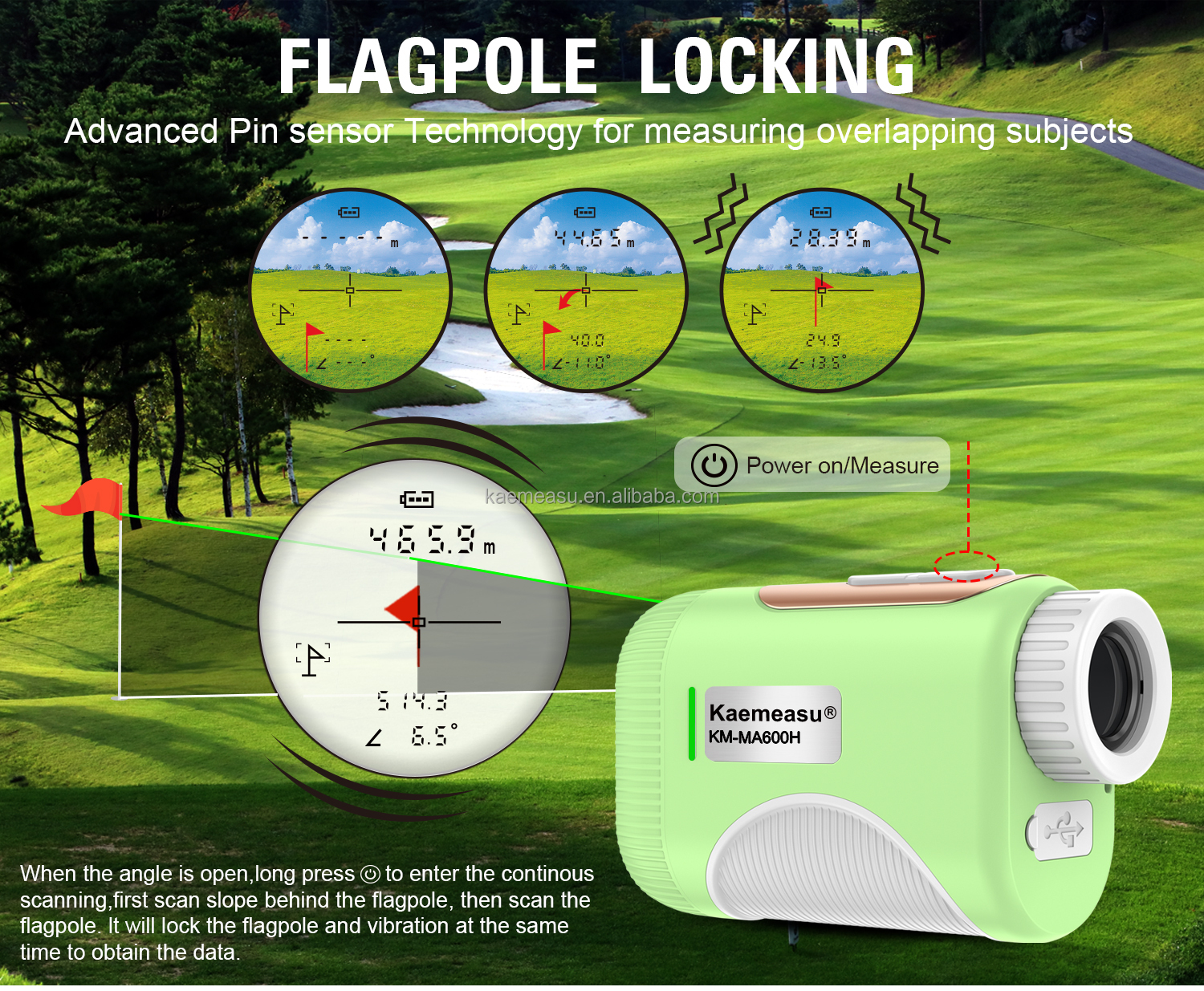 OEM Golf Slope Scope Laser Distance Meter Telescope Industrial Grade Golf Laser Rangefinders for Hunting Binoculars