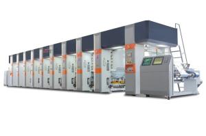 Quality 8 Color Rotogravure Printing Machines , Gravure Printing Press Steady Tension Control wholesale