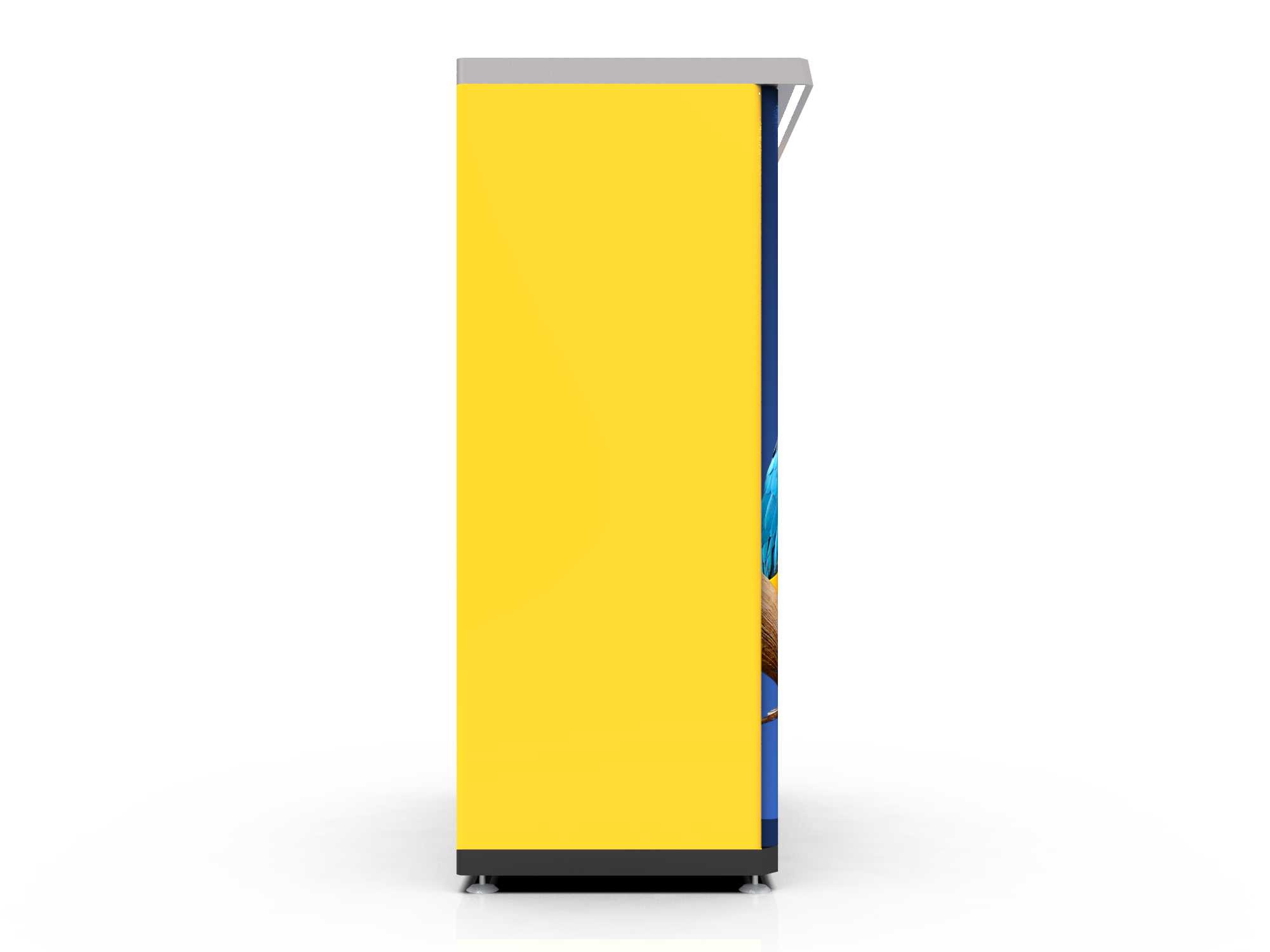 Outdoor Circle RVM 737 RVM Recycling Machines LCD Screen Display