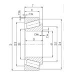 Custom Standard Precision Tapered Roller Bearings 32220