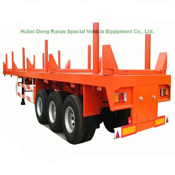 Timber Lumber Transport Semi Trailer Long Wood Transport Log Trailer, 3 Axle Log